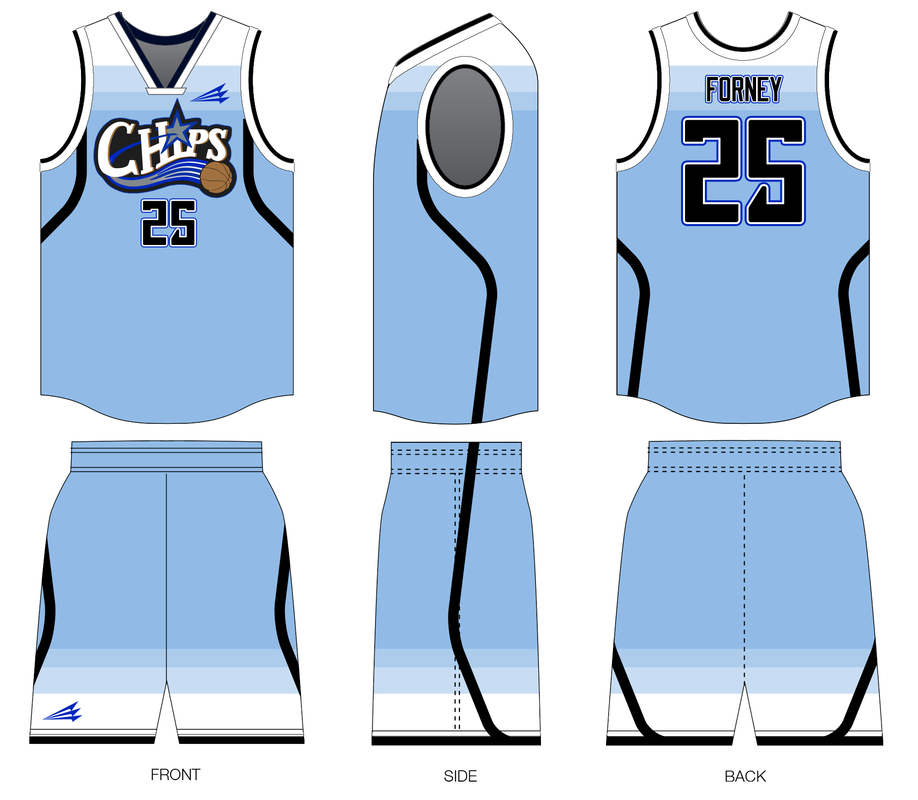 Carolina Chips Custom Modern Basketball Jerseys