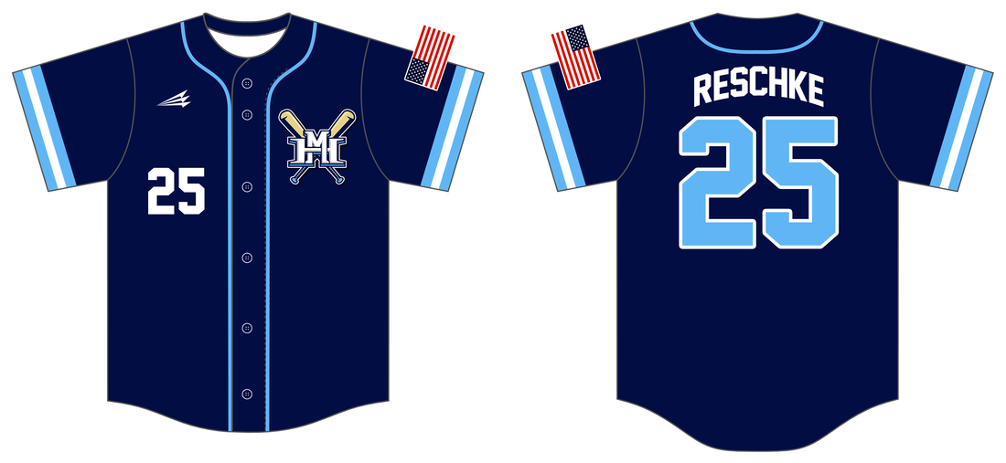 Hammond Yankees Custom Pinstripe Baseball Jerseys - Triton Mockup Portal